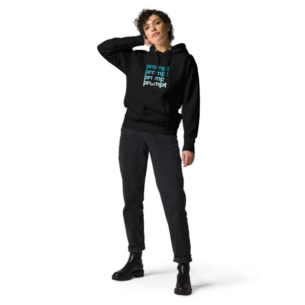 Prompt Fade Lower Case Unisex Hoodie - Image 2