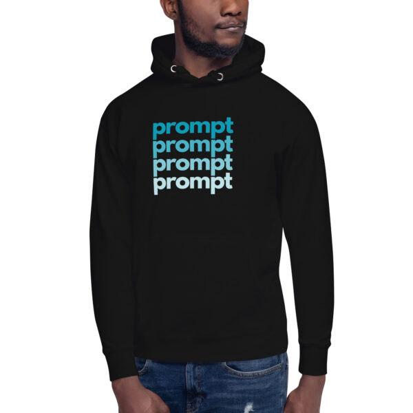 Prompt Fade Lower Case Unisex Hoodie - Image 3